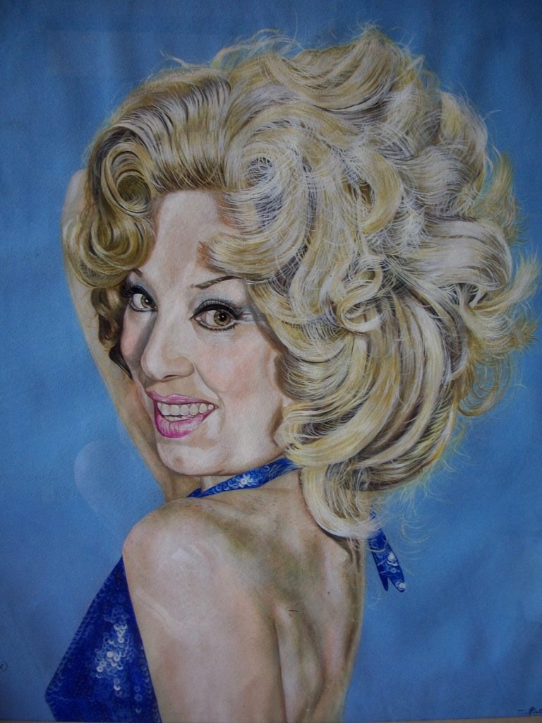.Pintura a tempera sobre cartulina, hecho a los 13 años de edad
