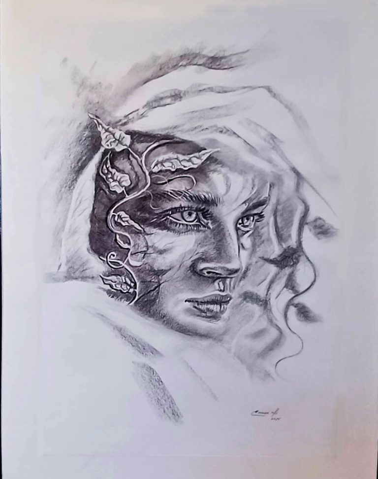 Desicion..18 in x 24 in.Charcoal on Cardstock.Available.