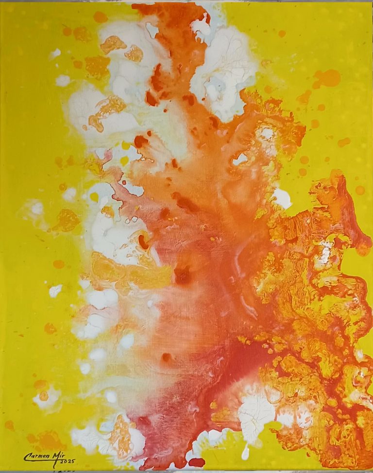 Fire. 23,62 in x 29,52 in. Acrilic on canvas.Available.