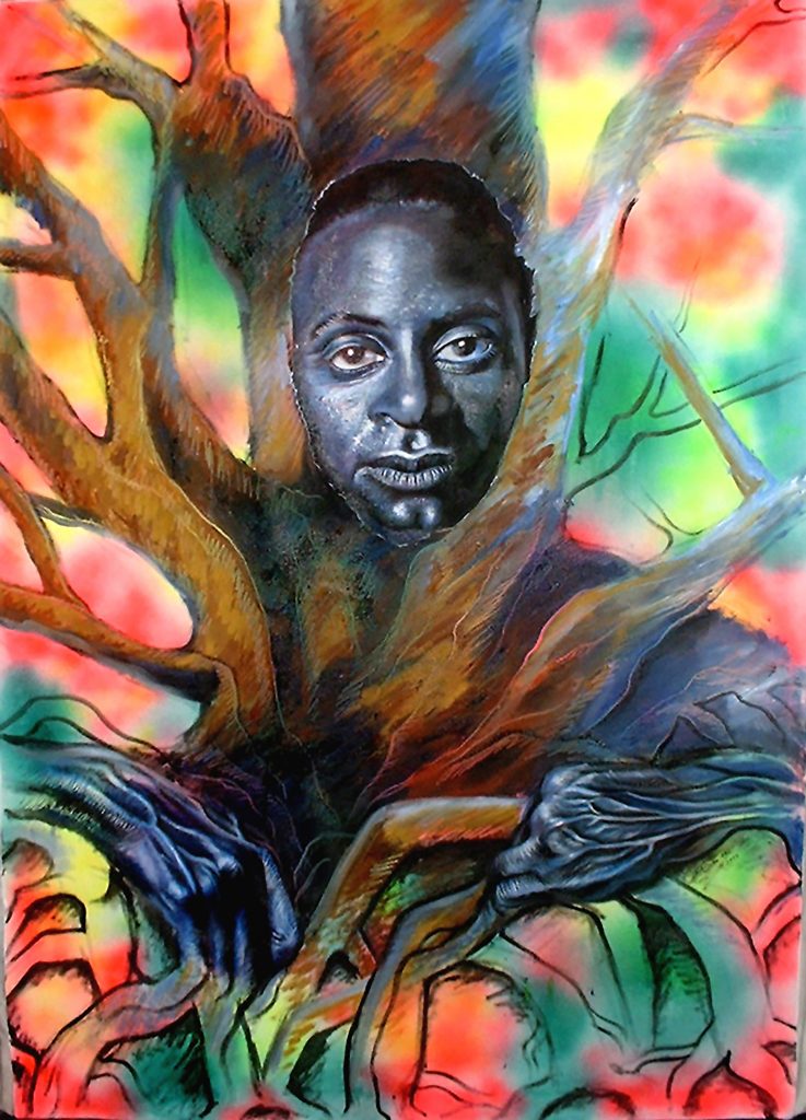 Jungle I. 38,18 in x 51,18 in. Oil and on canvas.Available.