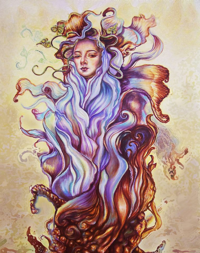 Wake up.23,62 in x 33,46 in.Oil on canvas.Available.